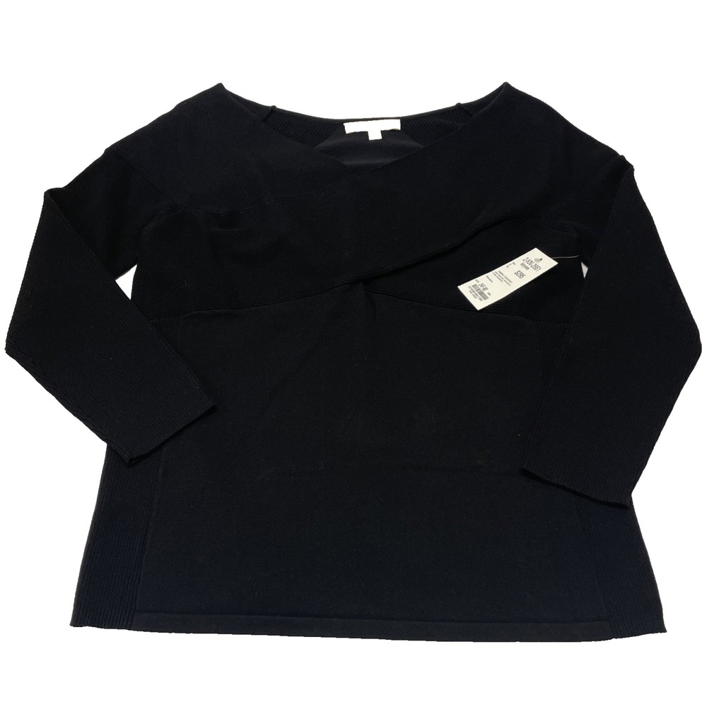 NWT Etcetera Barrymore Black Sweater Women's Large MSRP $295